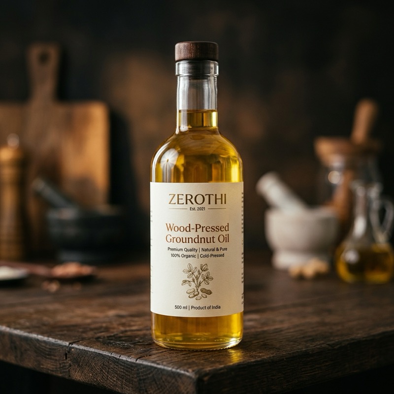 Wood-Pressed Groundnut Oil (1L)